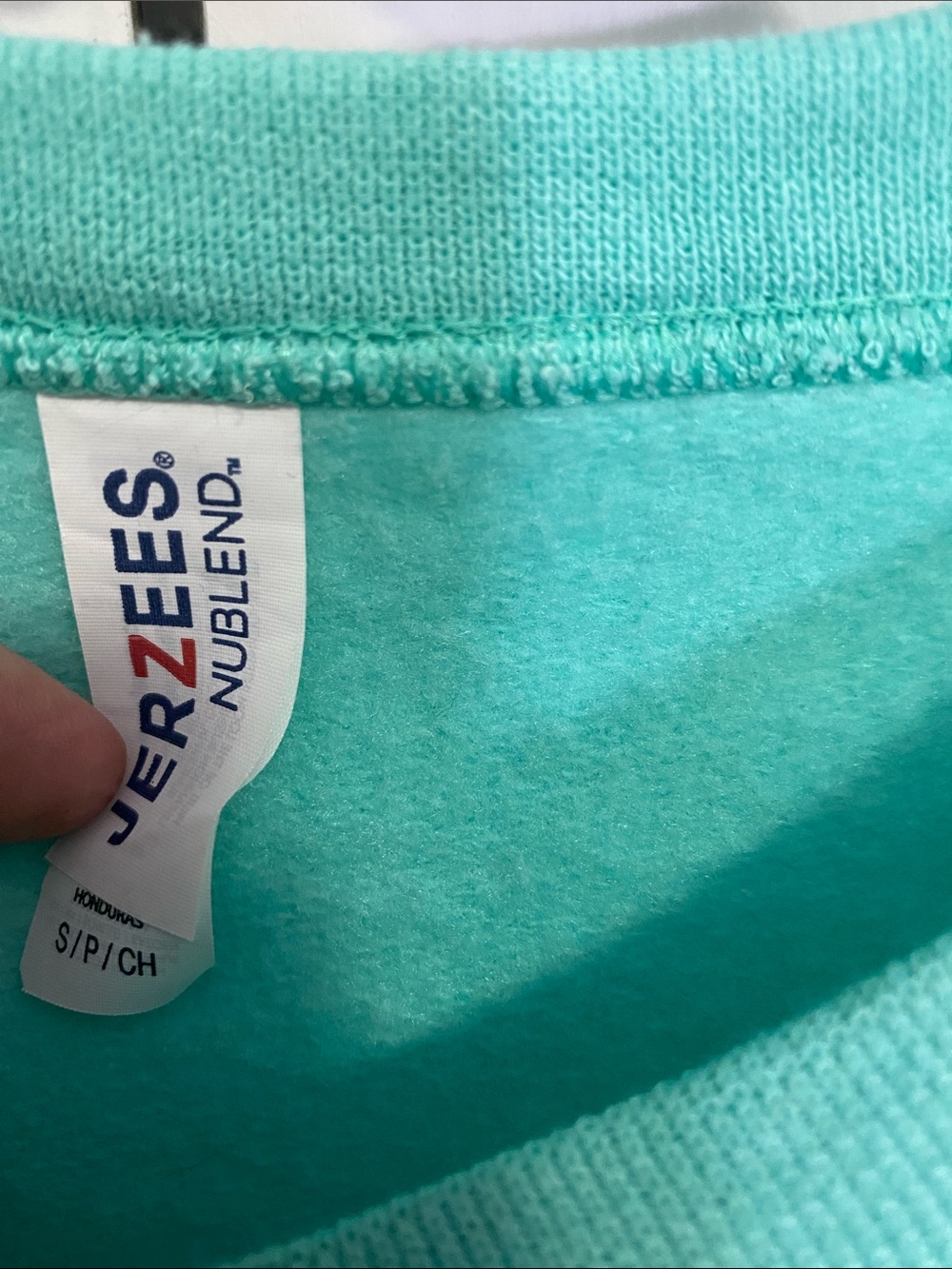 Jerzees Teal Green Pluto Graphic Crewneck Sweatshirt - Picture 3 of 6